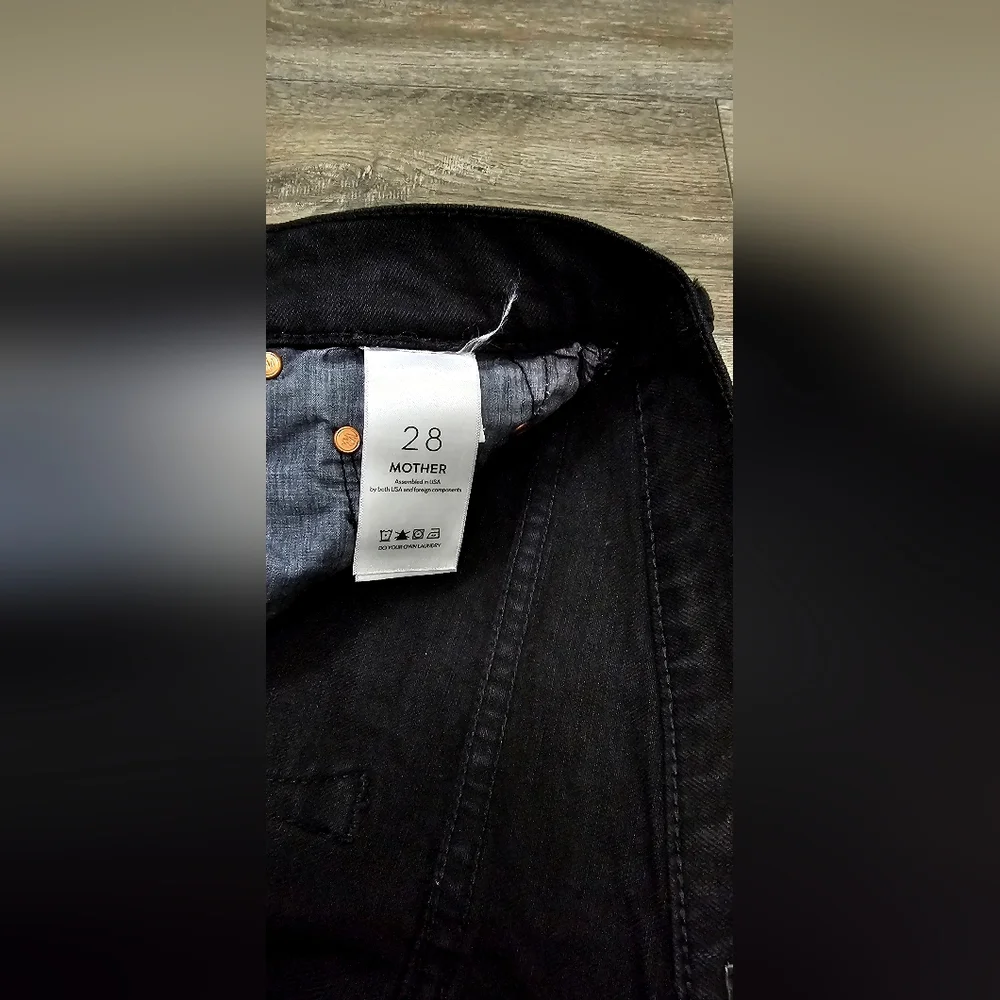 MOTHER The Tomcat Roller Fray Wide Legged Jeans-Size 28 - Picture 4 of 7